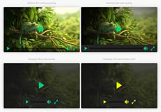 簡約精美的HTML5在線視頻播放器插件